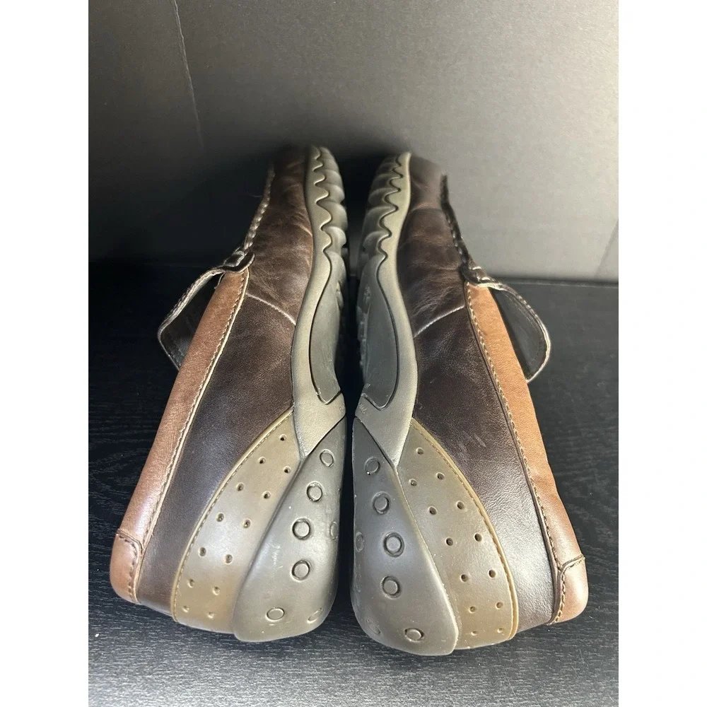 Merrell Men's Brown Throttle Moc Toe Slip On Shoes 8.5 M